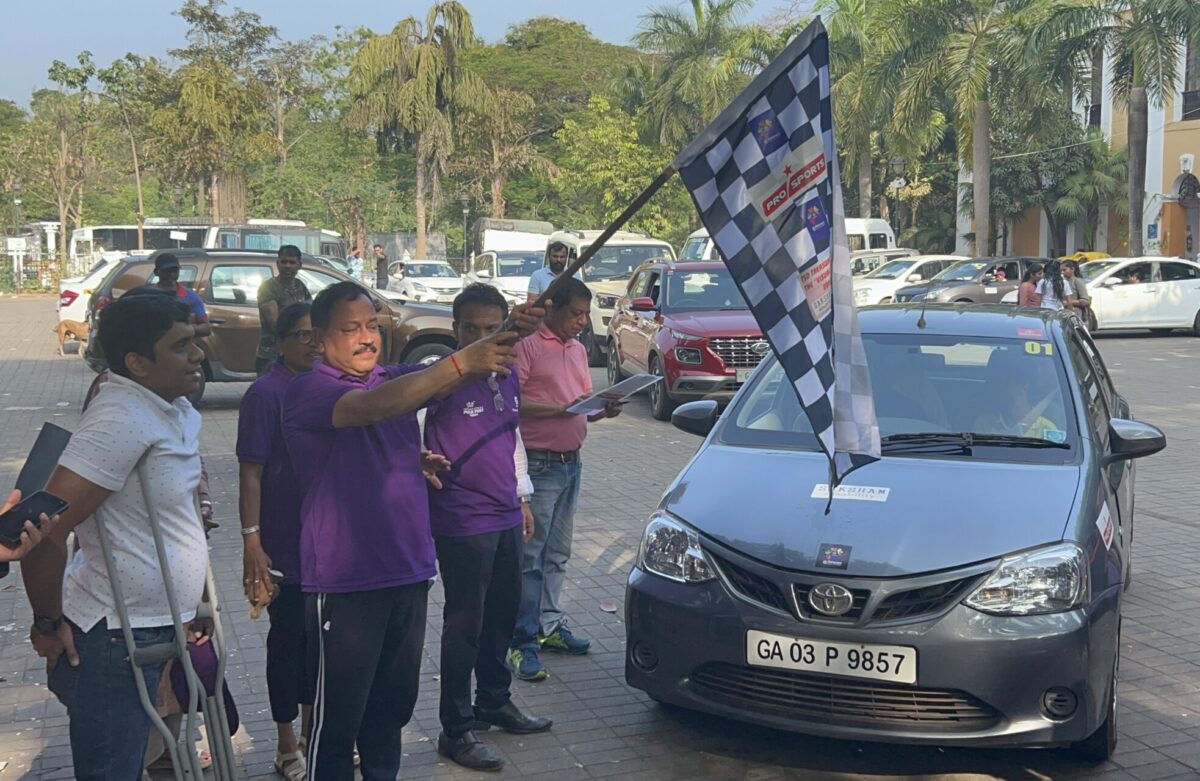 Inclusive Car Rally flagged off by Subhash Phal Dessai, Minister for Social welfare, Archives & Archaeology, River & Navigation Government of Goa |
